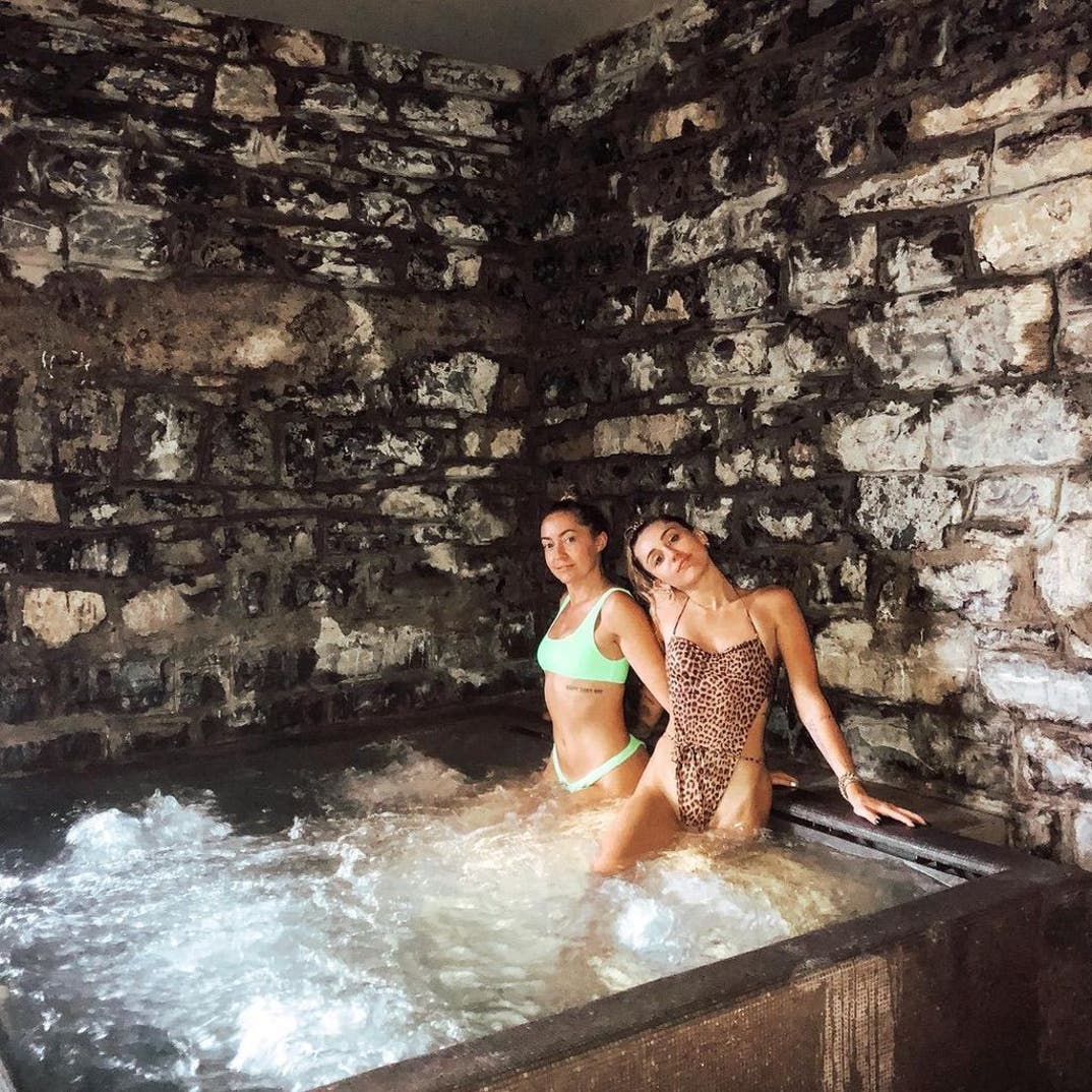 Miley and Brandi Cyrus