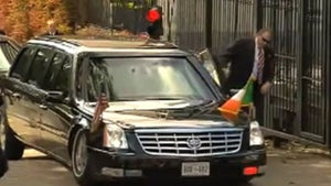 Obama's Armored Limo BOTTOMS OUT in Ireland