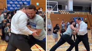 Stephen Curry, Klay Thompson Hilariously Dominated By Sumo Legend Hakuhō Shō