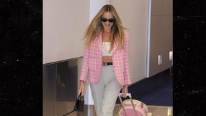 Margot Robbie Wearing Pink In Australia Ahead of 'Barbie' Movie Release