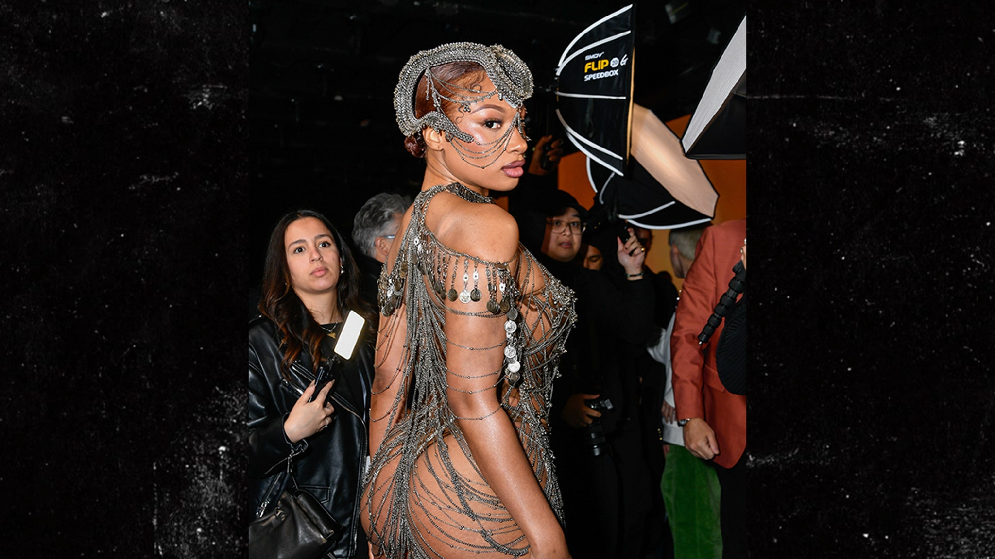 Megan Thee Stallion Channels Aaliyah at Paris Fashion Week