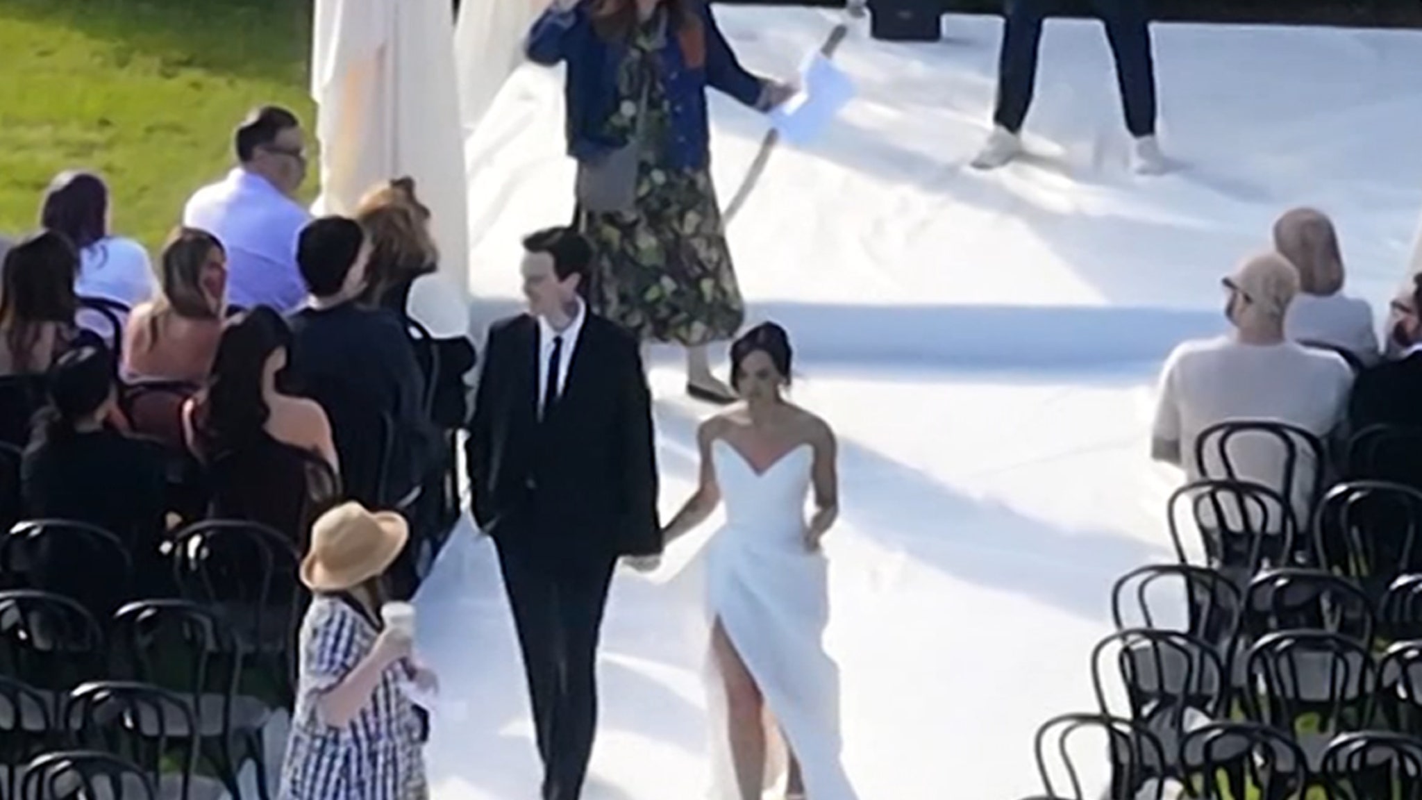 Demi Lovato Walks Down the Aisle at Wedding Rehearsal, on Video