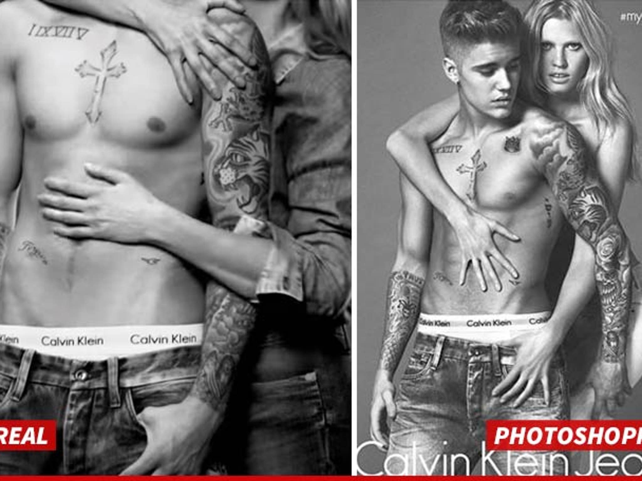 Justin Bieber -- Calvin Klein's Happy Trail of LIES!!!