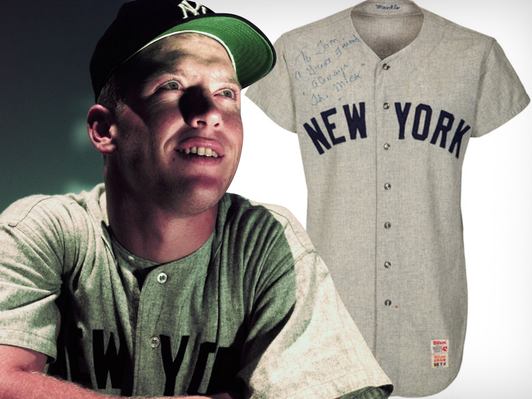 Mickey Mantle's Last Yankees Jersey Sells For Record $2.2 Million