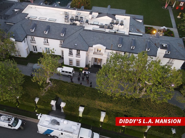 Backgrid da mansão de Diddy em Los Angeles