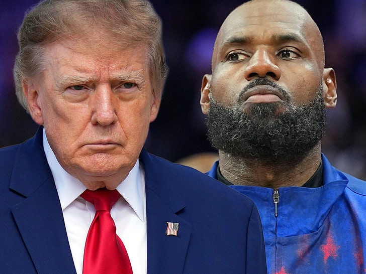 donald trump lebron james getty