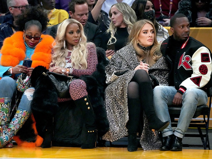 Adele assistindo ao NBA All-Star Game - Team Adele Brasil