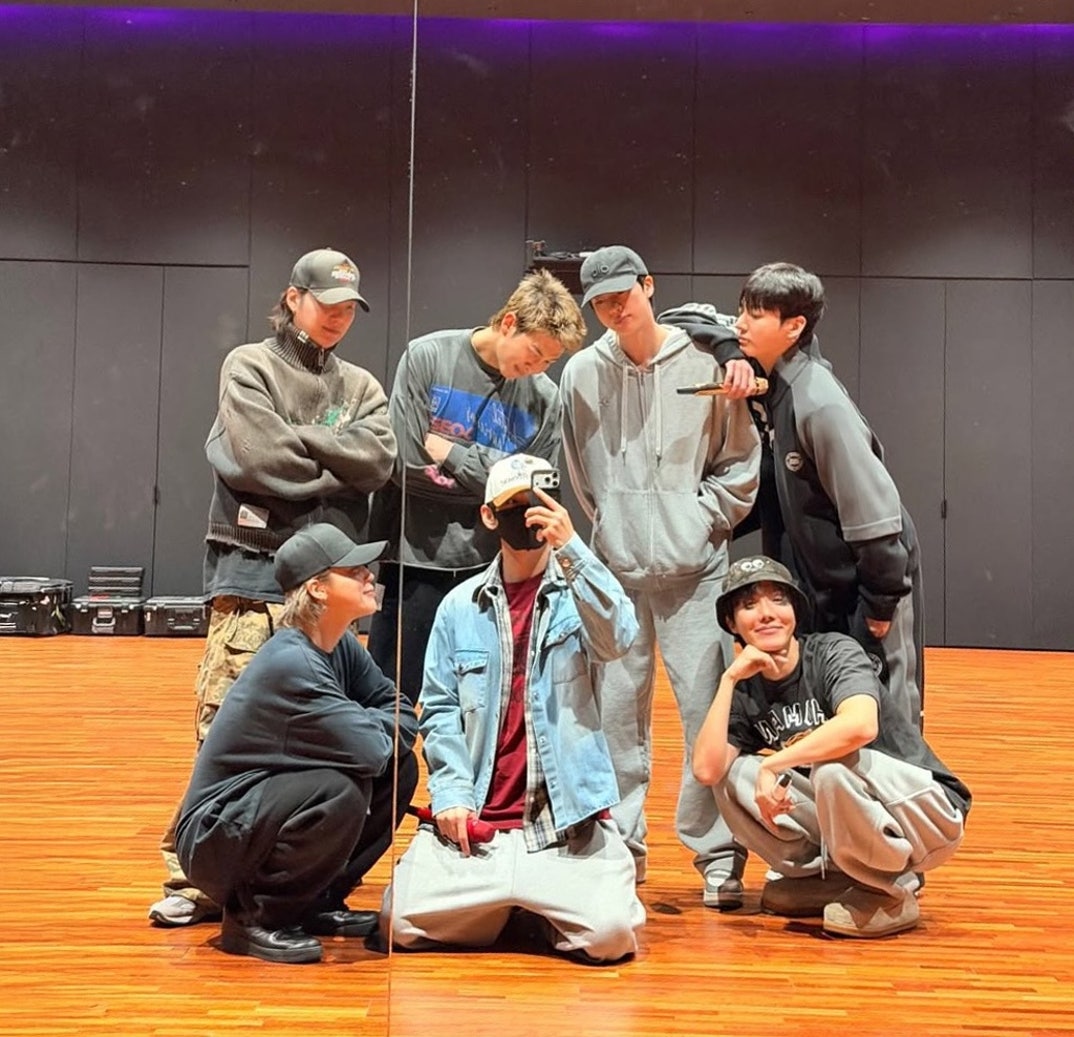 BTS Shares Practice Room Pics 3