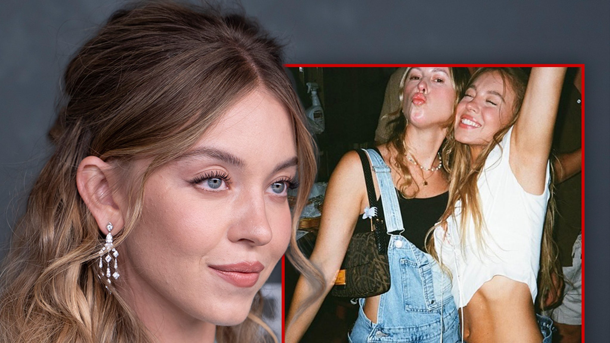 Sydney Sweeney Parties In Blue Jeans With Friends, Shows Off Stomach
