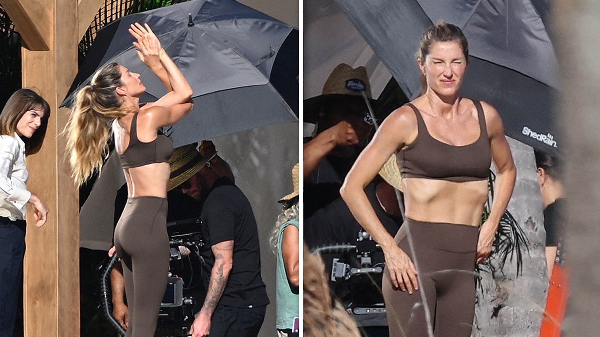 Gisele Bündchen Shows Off Fit Frame While Filming in Miami Gisele Bündchen Shows Off Fit Frame While Filming in Miami