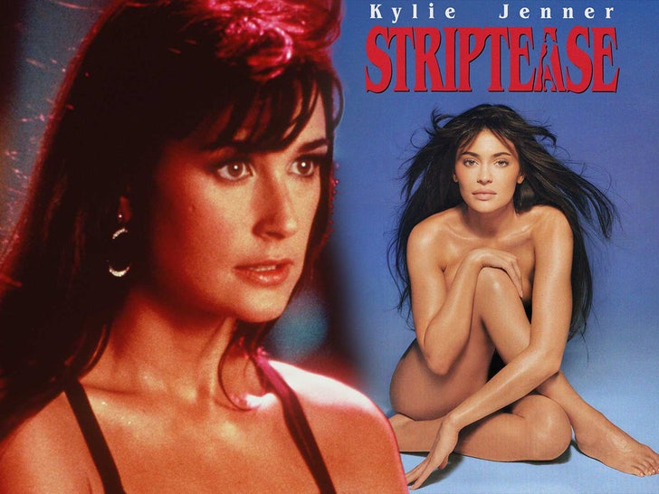 demi moore kylie jenner strip tease