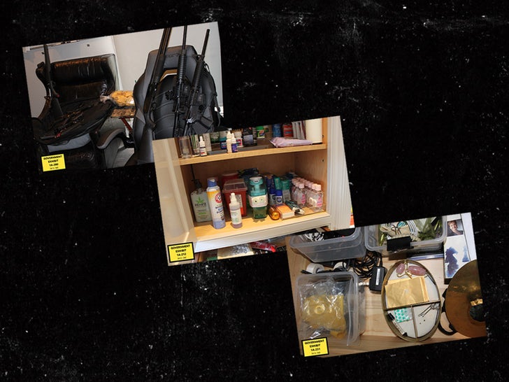 Diddy Prosecutors Release Exhibits Showing Weapons' Arsenal, Ammo, Drugs