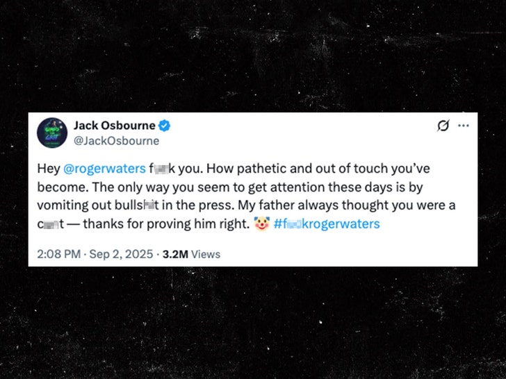 Jack Osbourne e Roger Waters x