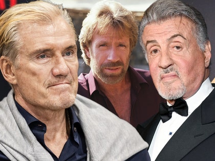 Sylvester Stallone dolph lundgren and chuck norris getty 1