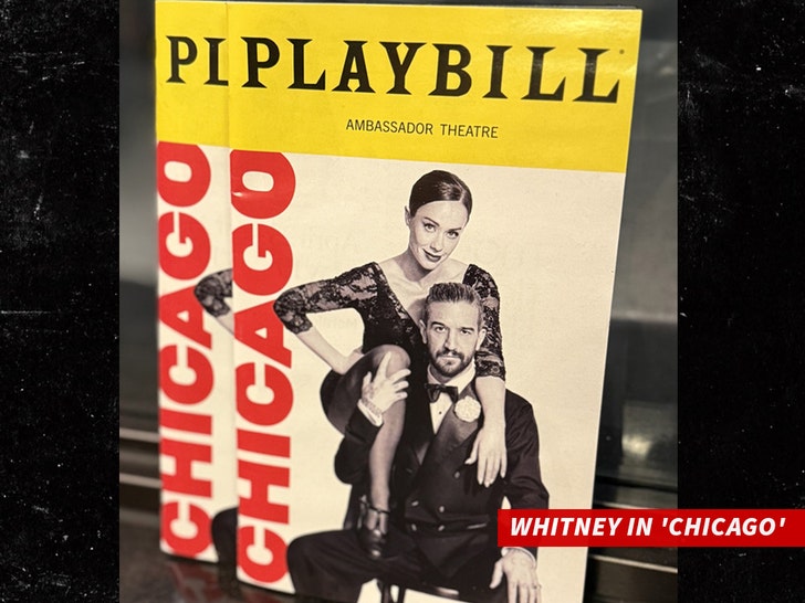 Whitney in 'Chicago' playbill