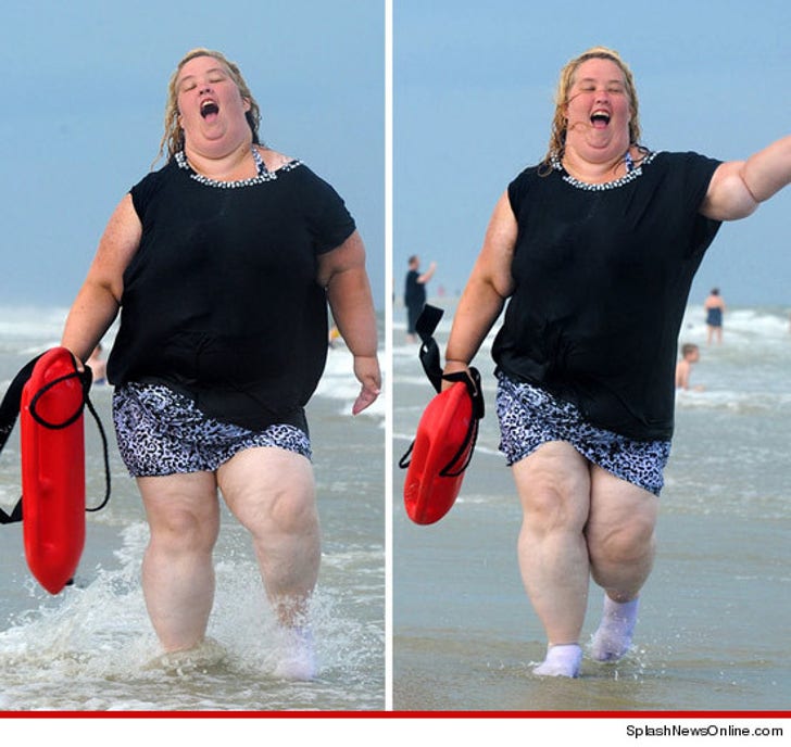 Mama June Hits the Beach -- I'm Just Like Pam :: 0611-mama-june-honey-boo-boo-beach-main-splash-article-3