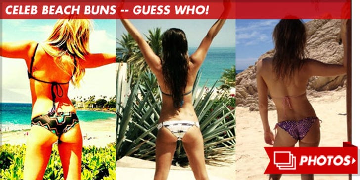 Celeb Beach Buns -- Guess Who!