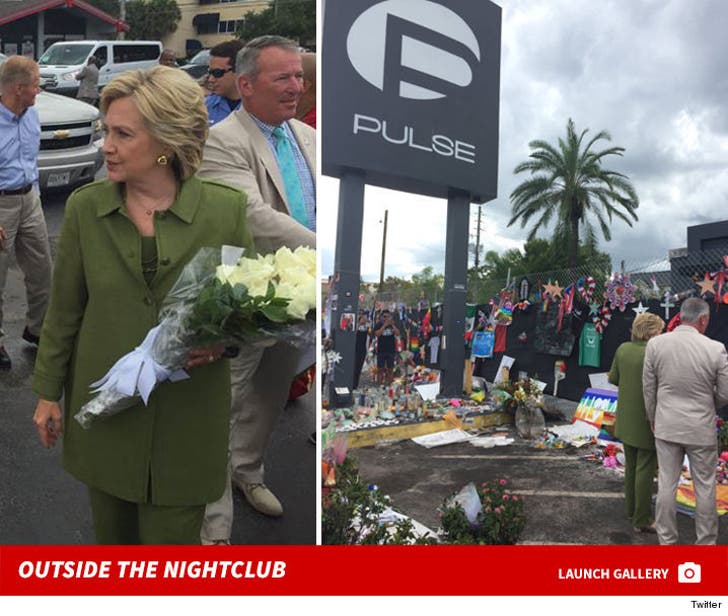 Hillary Clinton -- Visits Pulse Nightclub and Victims' Families