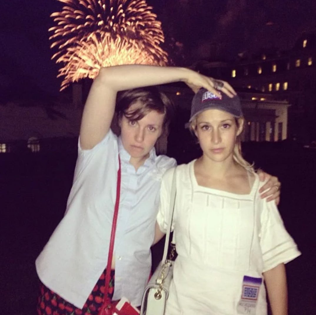 Lena Dunham and Rachel Antonoff