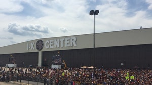 Cleveland Cavs -- Thousands of Fans Waiting to Greet Team ... Next to Airport (PHOTO + VIDEO)