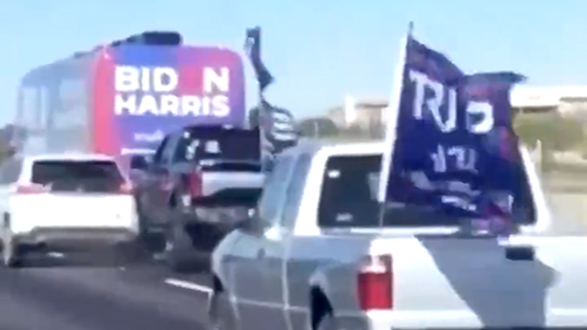 Trump Supporters Succeed in Chasing Biden Bus Out of Austin, TX Area thumbnail