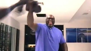 Shaquille O'Neal Goes Pantless For Live TV Segment, Nice Undies!