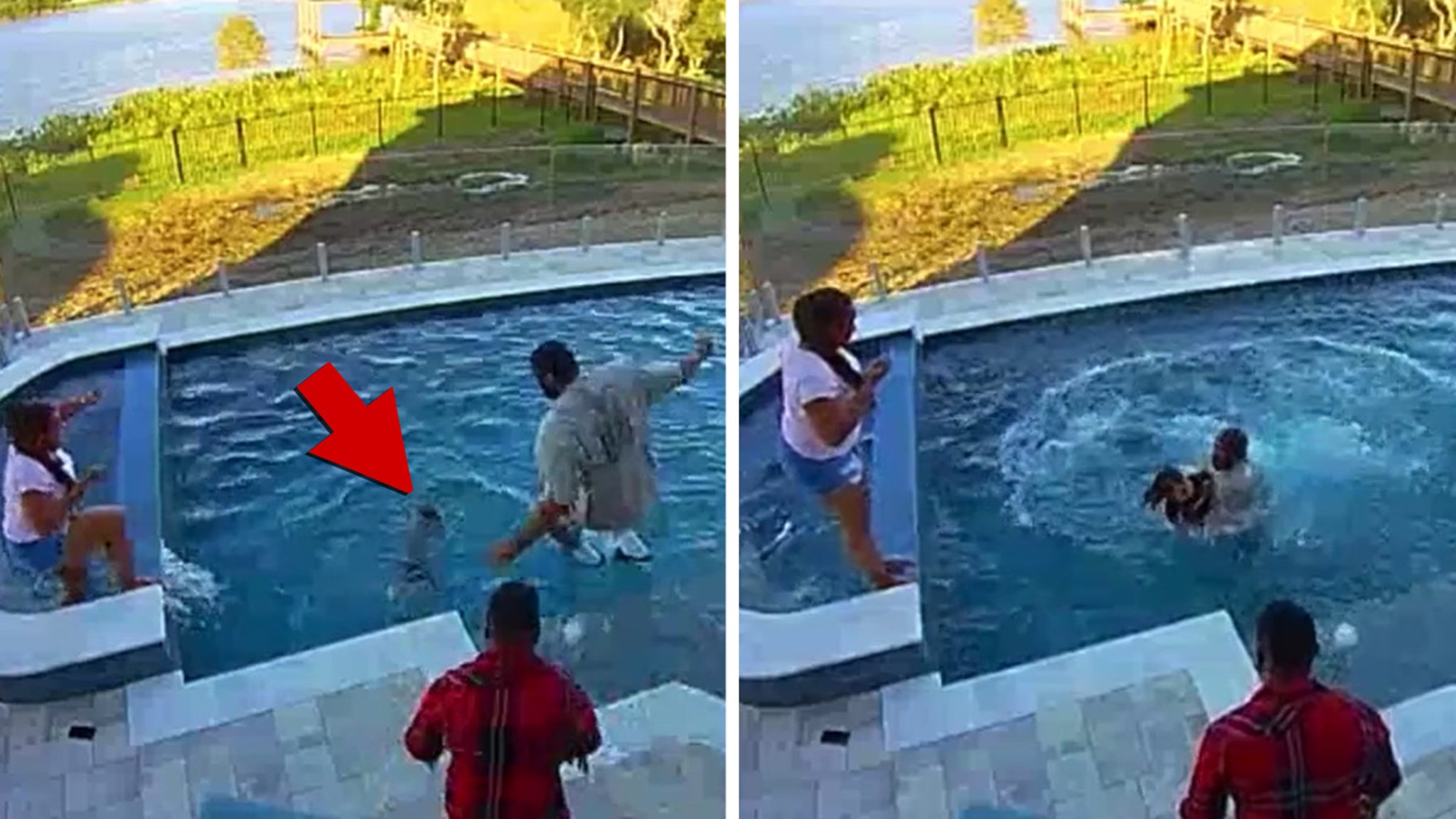 NBA's Andre Drummond Heroically Saves Son After Falling In Pool
