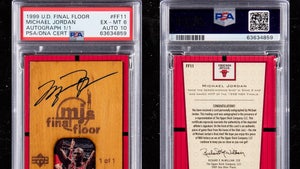 Michael Jordan Autographed Court Card Hits Auction, Could Fetch Over $1 Mil!