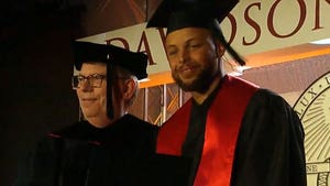 Steph Curry's No. 30 Jersey Retired At Davidson After Receiving Degree