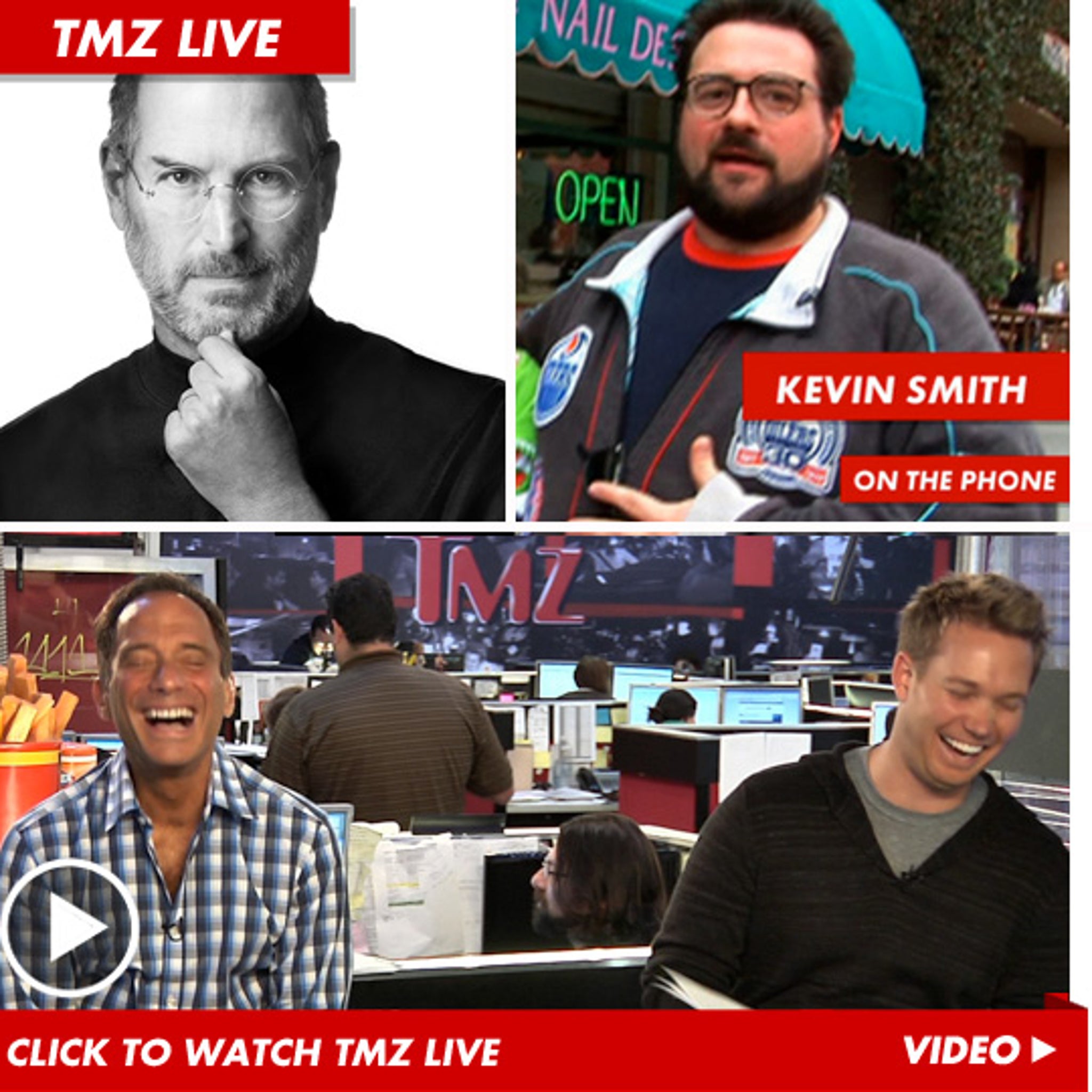 TMZ Live: Steve Jobs' Death ... and Movie Talk with Kevin Smith