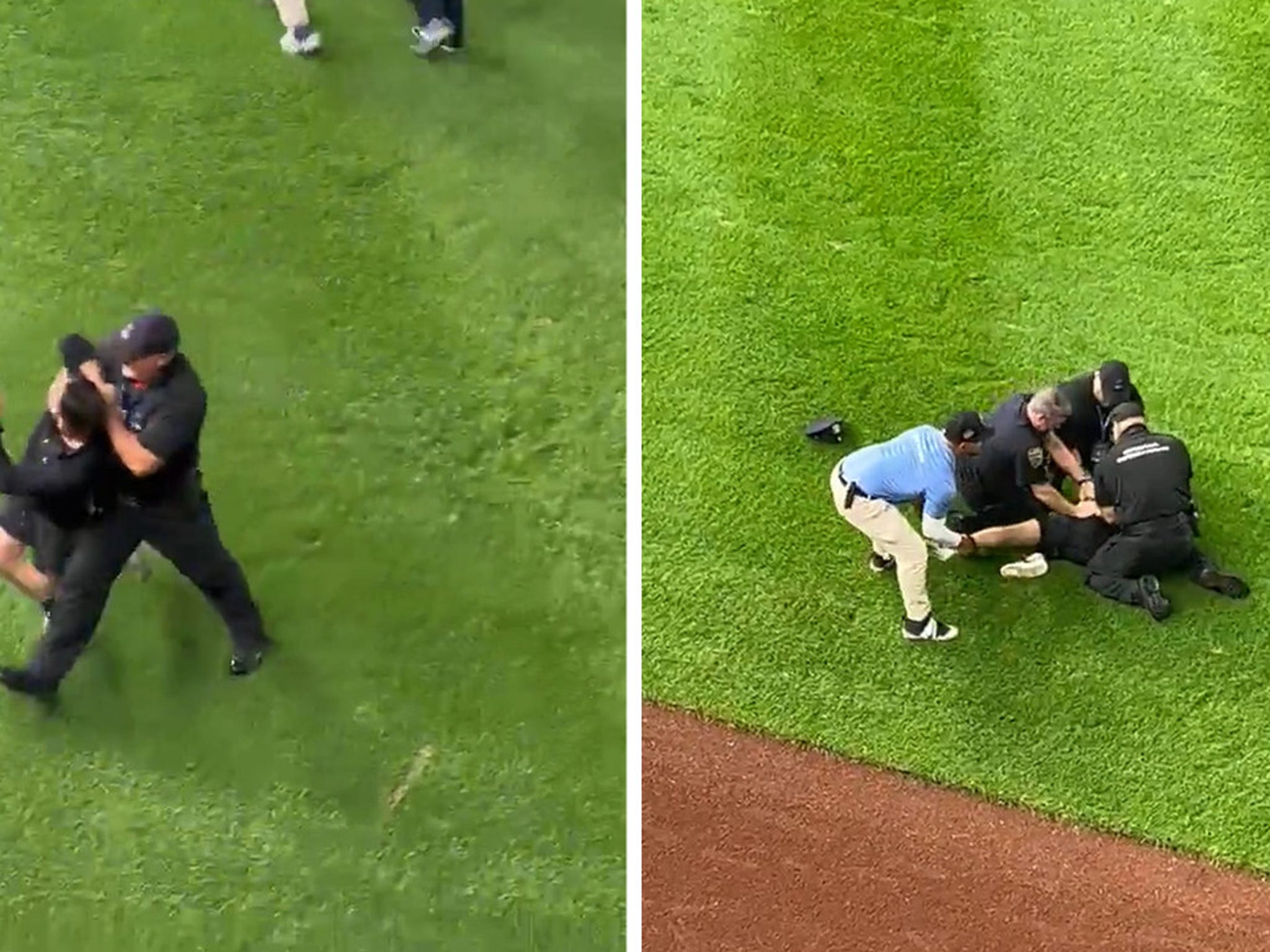 Baseball fans think they've solved the mystery of who 'distracting' old man  is sat behind the plate at Yankee Stadium