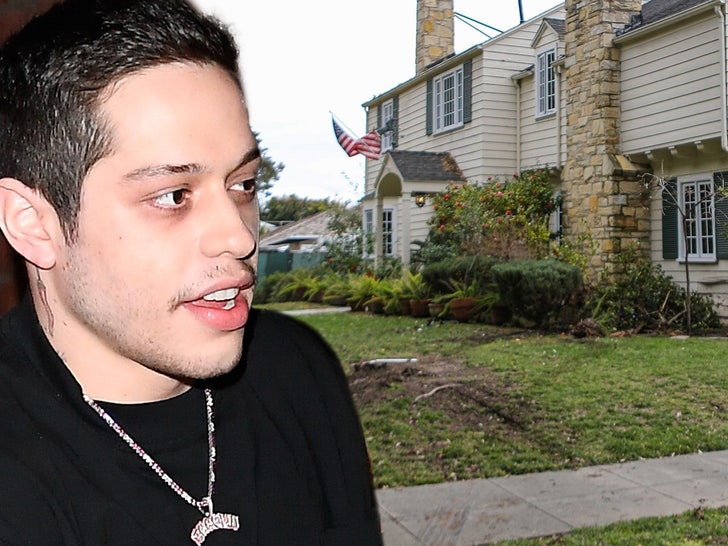 pete davidson crashed house