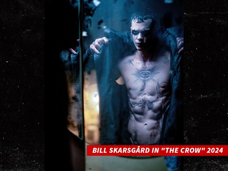 Bill Skarsgård in "the crow" 2024