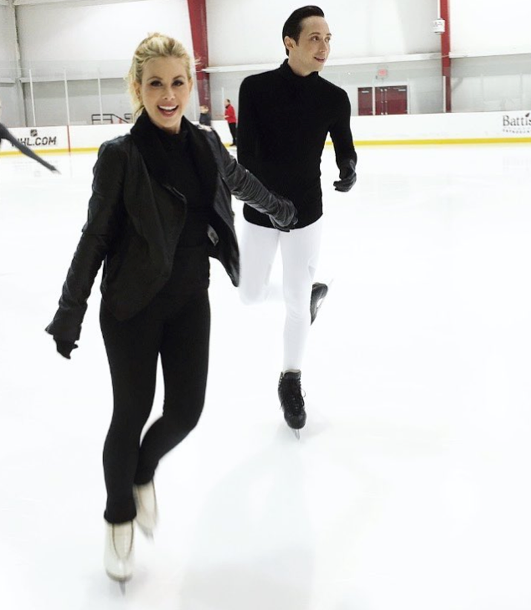 Tara Lipinski and Johnny Weir