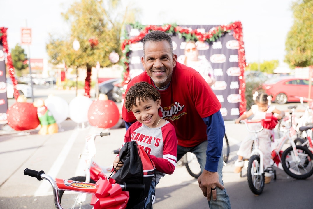 Andre Reed Raising Cane's bike giveaway 7