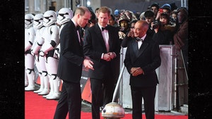 Prince William and Prince Harry Attend 'Star Wars: The Last Jedi' Premiere in London