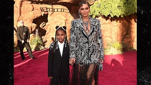 Beyonce & Blue Ivy Stun in Suit Jackets at 'Lion King' Premiere