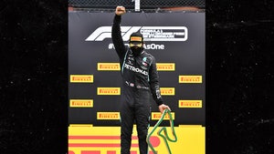 F1's Lewis Hamilton Raises Fist On Podium After Win, 'Commit To Push For Equality'