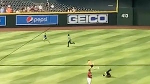 MLB Fans Run Wild On Field During Diamondbacks Game, Juke Security Guards!