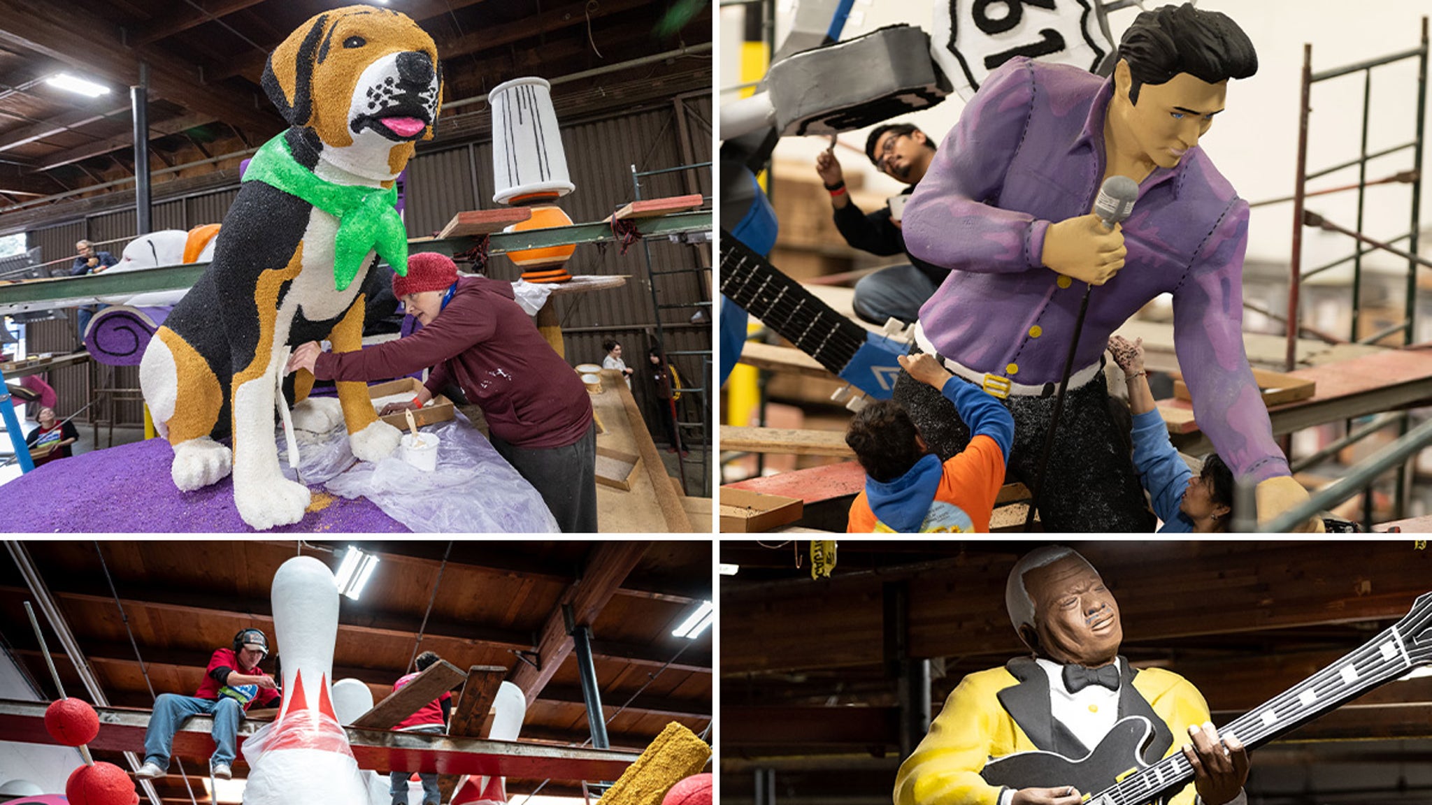 Rose Parade Has No Thorns, Floats Look Ready for New Year’s Day