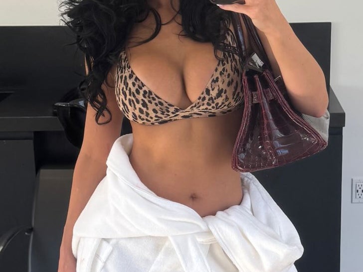 Sexy Stars In Animal Print Swimwear