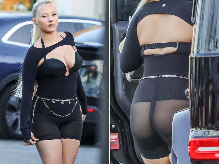 Alabama Barker Rocks Butt-Cheek Cutouts in L.A.