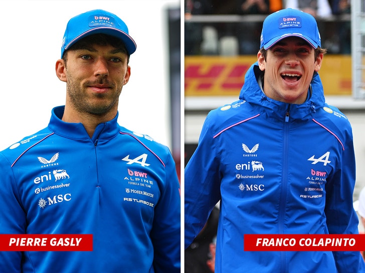 Franco Colapinto and Pierre Gasly getty 1
