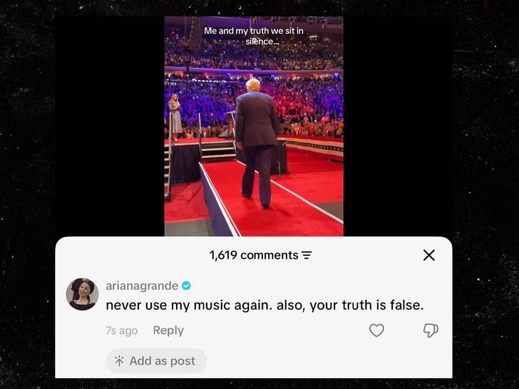 ariana grande comment