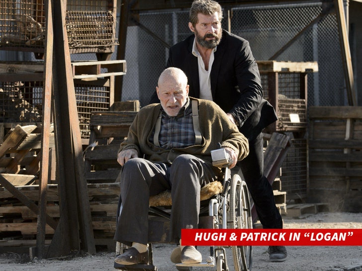Hugh jackman and Patrick stewart in 'Logan'