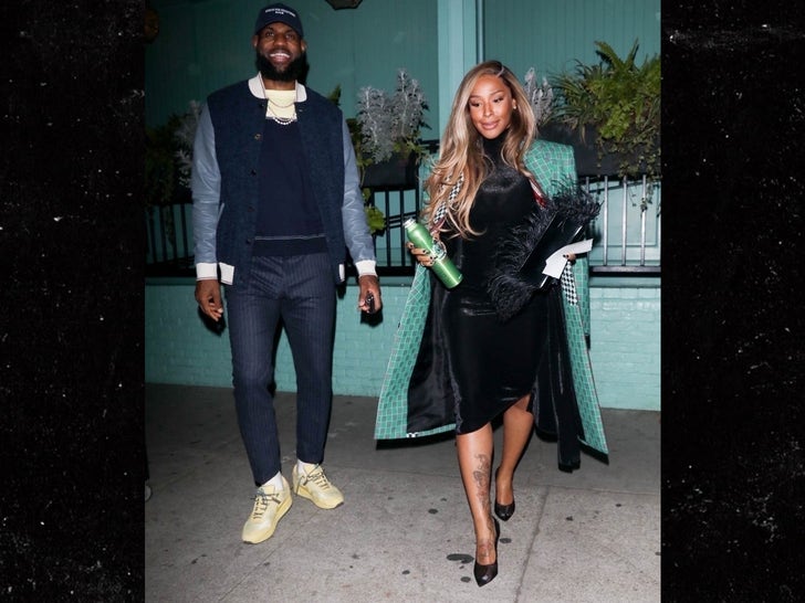 LeBron James looks dapper alongside his wife Savannah at Shooting