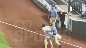 MLB Fan Body Slammed By Security After Running Onto Yankee Stadium Field