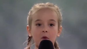 Ukrainian 'Let It Go' Girl Sings National Anthem at Charity Concert