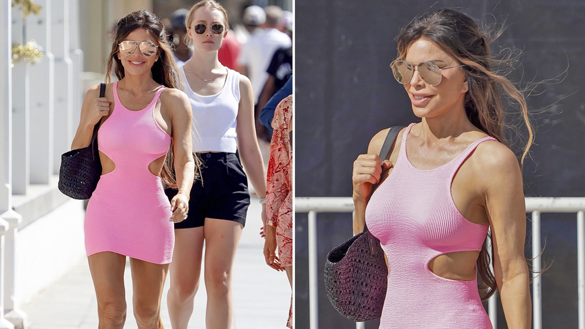 Lauren Sanchez Brings Billionaire Barbie Style to St. Barts in Hot Pink Dress