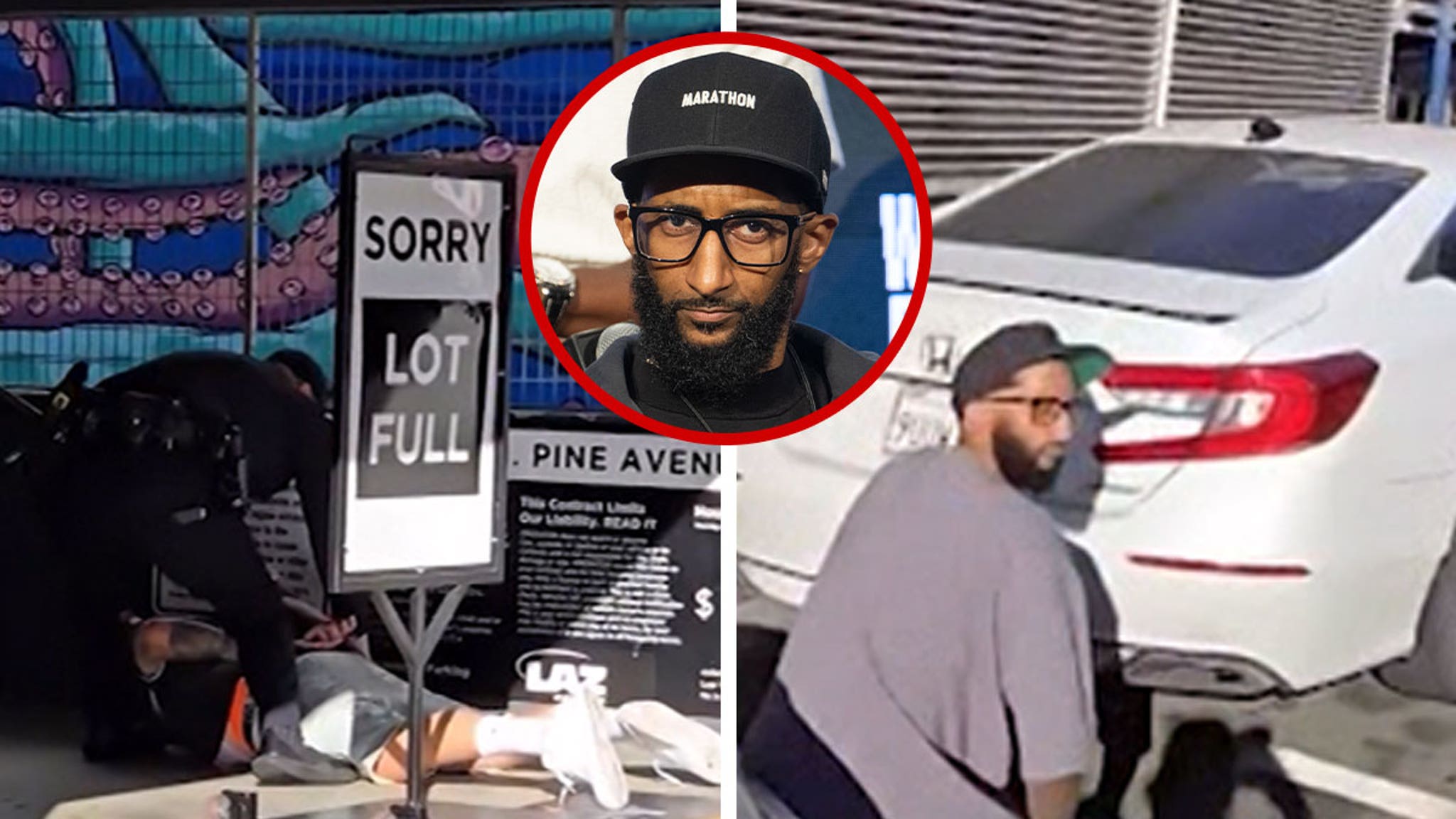 El hermano de Nipsey Hussle se cubre en el vídeo que graba la inauguración del restaurante